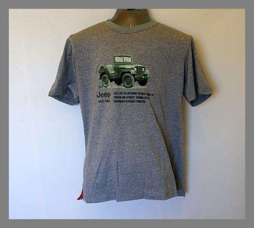 MENS GREY JEEP T-SHIRT - SIZE :  XL