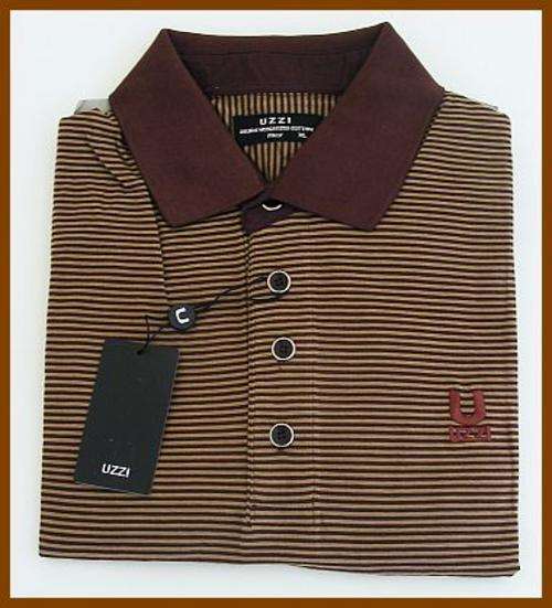 MENS UZZI GOLF SHIRT - SIZE : LARGE
