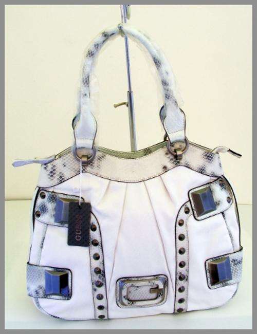 LARGE WHITE GUESS HANDBAG