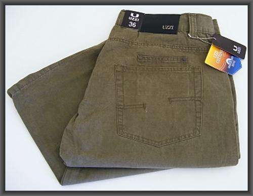 MENS UZZI KHAKI JEANS - SIZE: 32