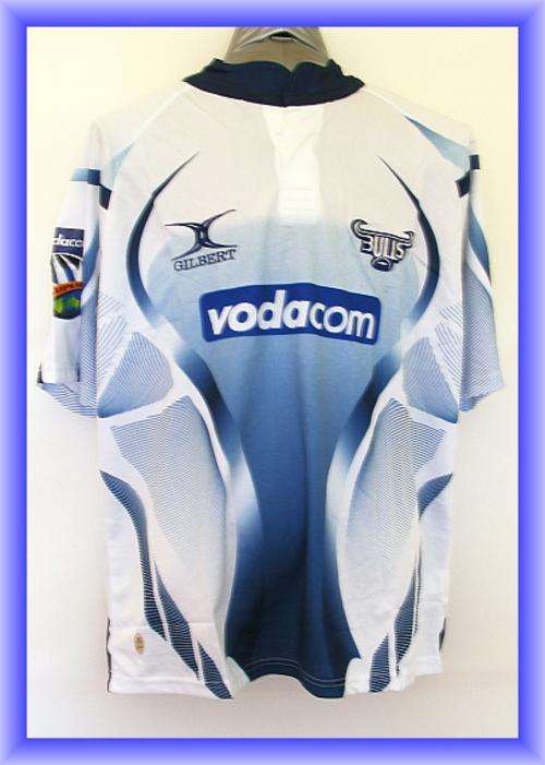 MENS GILBERT BULLS RUGBY SHIRT - SIZE : X LARGE