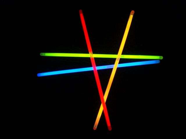 50 x Multi Coloured Glow in the Dark Light Sticks