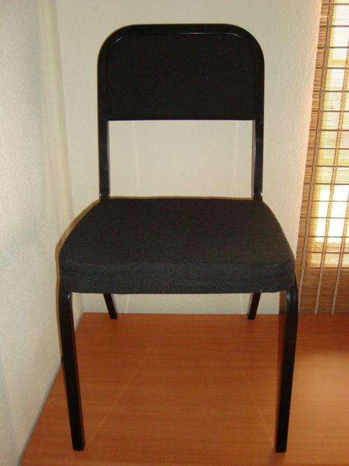 3x Black Guest Office Chairs