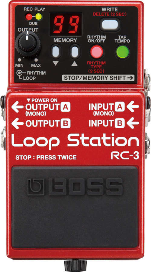 BOSS - Loop Station Pedal - RC-3 with Control Pedal