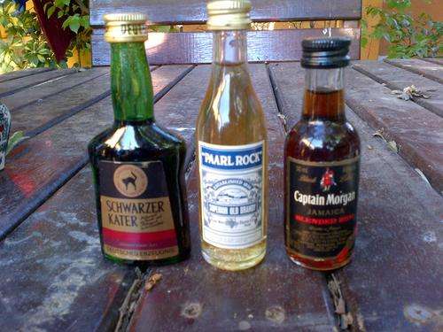 VINTAGE MINIATURE BOTTLES (8)