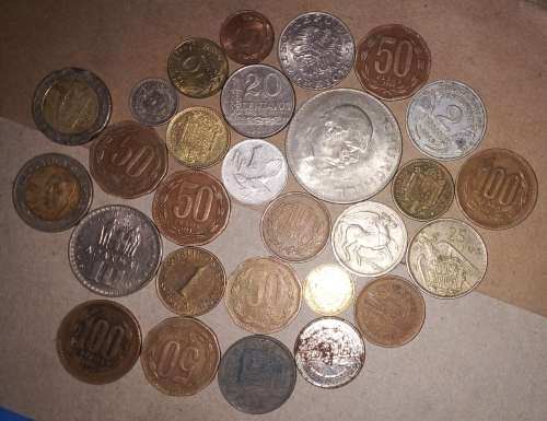 world mix Cerculated coins