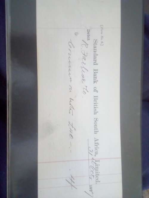 Hand writen cheque 1877