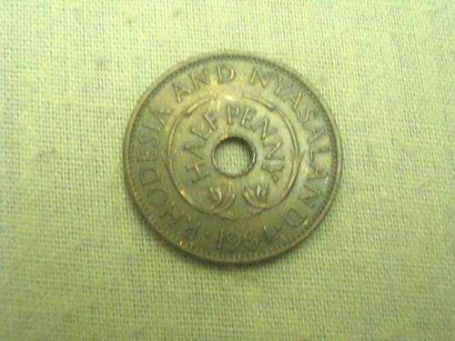 Rhodesia 1964 half penny