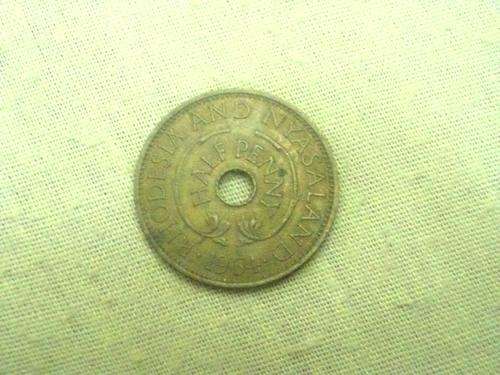 1964 Rhodesia half penny