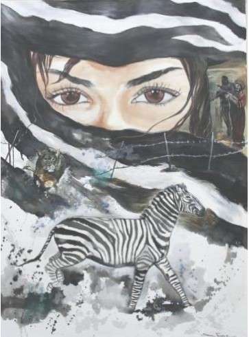 NVESTMENT ART-Original Stella Pelser (1970-) "Breaking Boundaries" LARGE - 112 x 85cm - Not Framed.