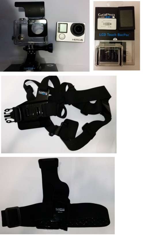 GOPRO HERO 4 BLACK CAMERA AND PACKAGE