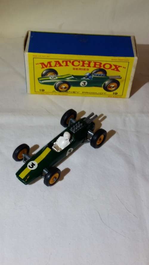 1966 MATCHBOX  LESNEY -  SERIES 19 - LOTUS RACING CAR - GREEN - MADE IN ENGLAND