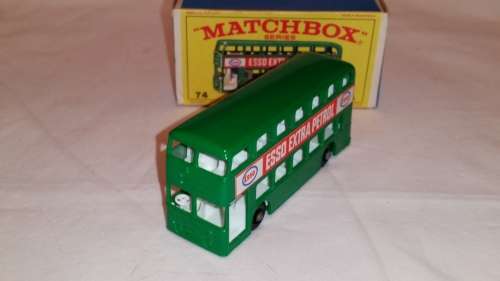 1966 MATCHBOX  LESNEY -  SERIES 74  - DAIMLER BUS - ESSO EXTRA PETROL   - MADE IN ENGLAND