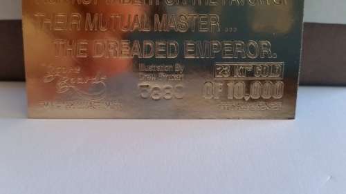 1996 - 23 carat gold Card - LUCAS FILM LIMITED - SHADOWS OF THE EMPIRE - #5888 OF 10 000