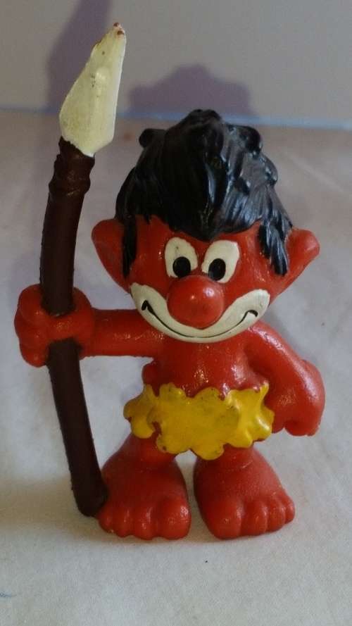 1973 SCHLEICH 20069 - JUNGLE SMURF - PEYO BULLY  - MADE IN WEST GERMANY