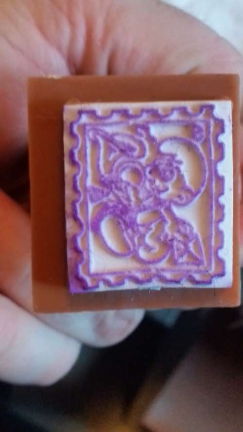 SCHEICH MODEL 54401 - SMURF STAMP - POSTMAN SMURF - MINT IN BOX