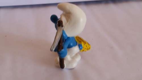 1981 SCHLEICH 20145  - HAYMAKER SMURF  - PEYO - MADE IN GERMANY