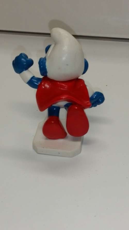 1980 SCHLEICH 20119 - SMURFERMAN SMURF - SCHLEICH PEYO  - MADE IN CHINA