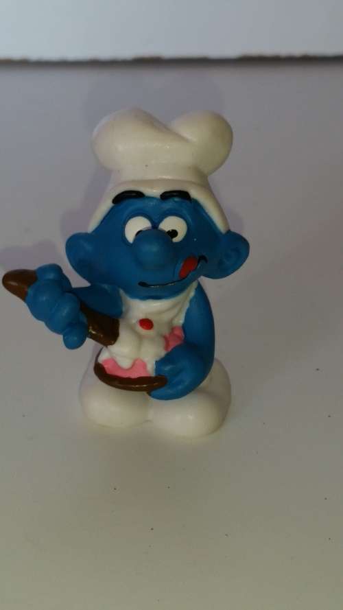 1982 SCHLEICH 20165 - GREEDY SMURF - PEYO  - MADE IN CHINA