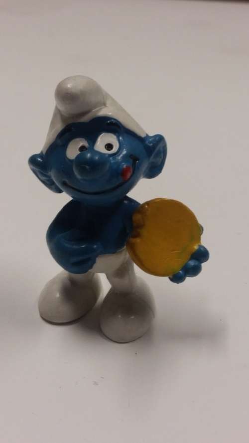 1974 - SCHLEICH MODEL 20080 - BISCUIT SMURF - SCHLEICH PEYO / BULLY - MADE IN WEST GERMANY