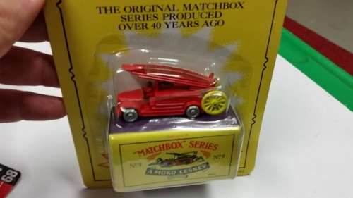 1993 - MATCHBOX LESNEY - ORIGINAL - SERIES 9 - 1948 DENNIS F2 FIRE ENGINE - MADE IN ENGLAND