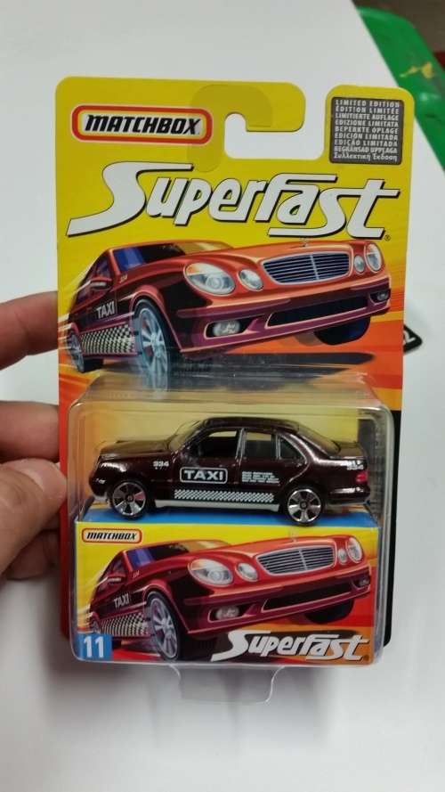 2006 - MATCHBOX SUPERFAST - SERIES 11 - MERCEDES-BENZ E CLASS - TAXI - MADE IN ENGLAND