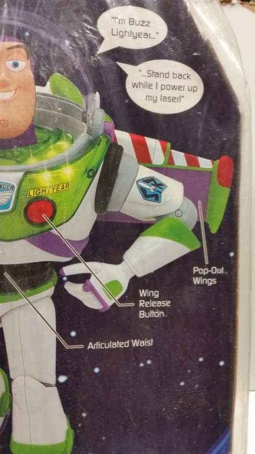 DISNEY ADVANCED TOY STORY 3 -Talking BUZZ Lightyear Action Figure - 30 cm tall