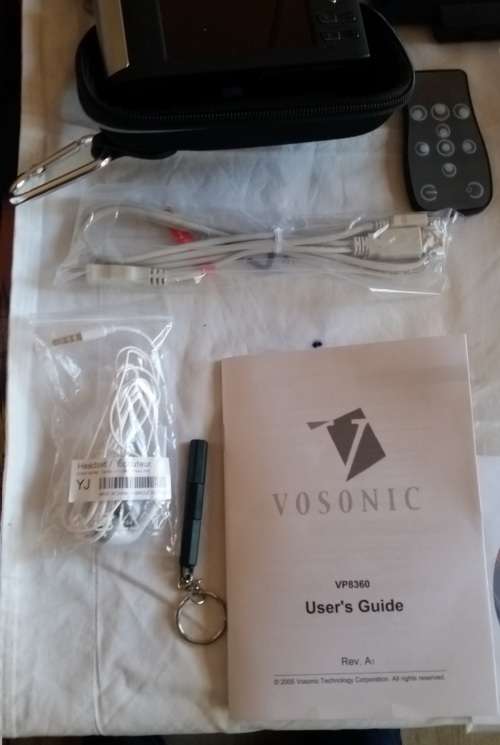 VOSONIC VP8360 PERSONAL ENTERTAINMENT MEDIA SYSTEM