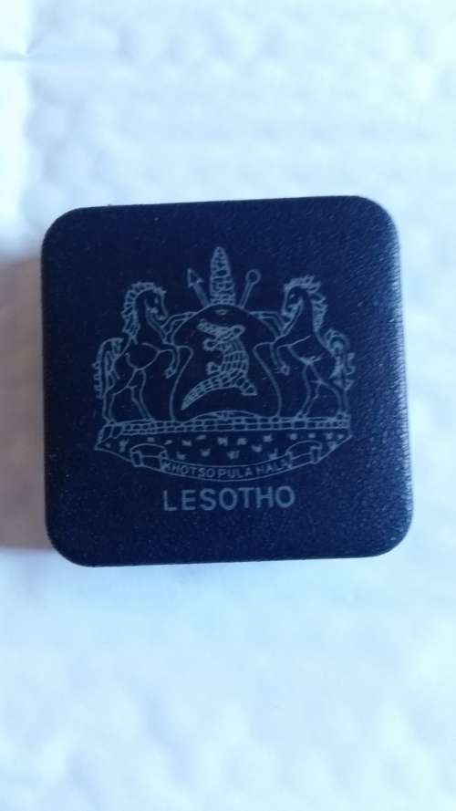 LESOTHO 1988 PAPAL VISIT - 10 MALOTI - SILVER PROOF COMMEMORATIVE COIN