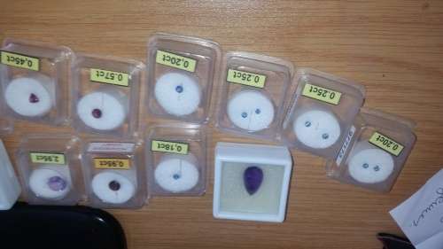 MIXED LOT OF GEMSTONES - Diamonds, Garnets, Saphires, Topaz, Pearls, Purple Cubiic Zurconium