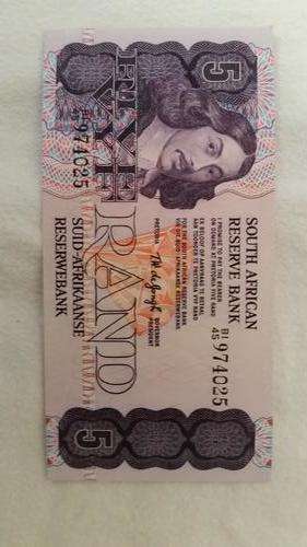 TW DE JONGH - R5  note Uncirculated condition