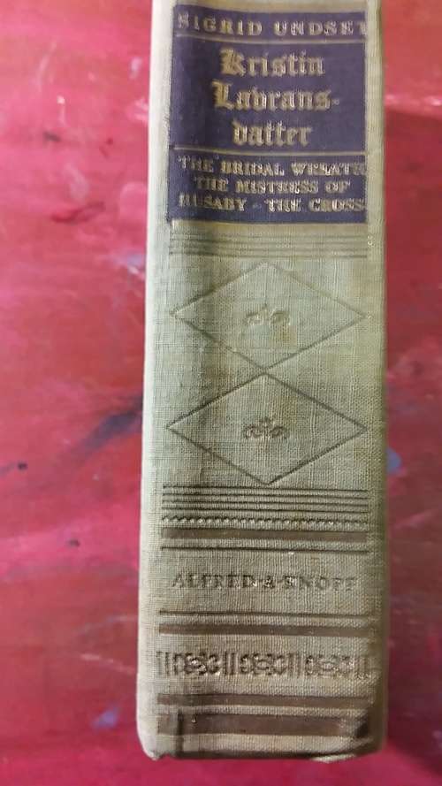 KRISTIN LABRANSDATTER by SIGRID UNDSET NOBEL PRIZE EDITION PUBLISHED 1929