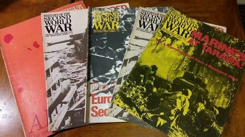 HISTORY OF THE SECOND WORLD WAR SERIES : SET OF 5 COLLECTABLE MAGAZINES ON WW2