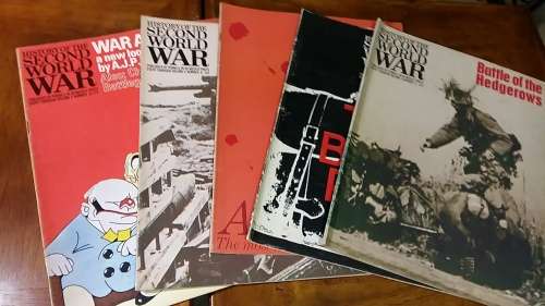 HISTORY OF THE SECOND WORLD WAR SERIES : SET OF 5 COLLECTABLE MAGAZINES ON WW2