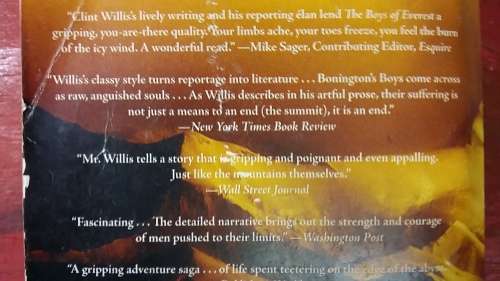 THE BOYS OF EVEREST by CLINT WILLIS