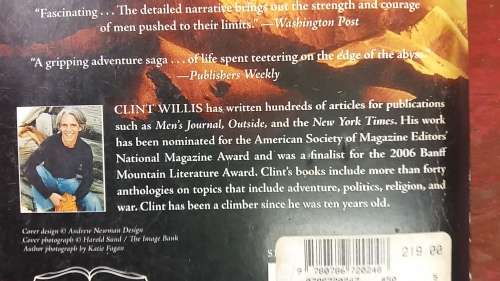 THE BOYS OF EVEREST by CLINT WILLIS