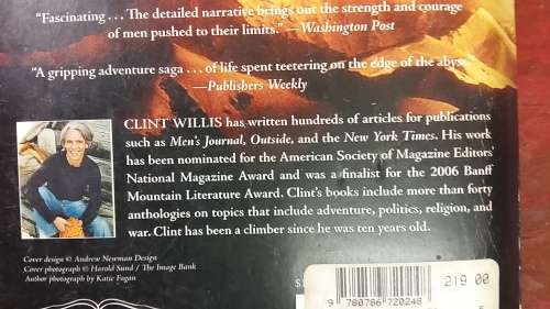 THE BOYS OF EVEREST by CLINT WILLIS