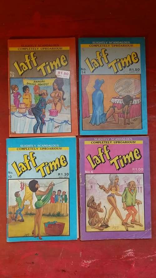 SET OF 4 COLLECTABLE LAFF TIME BOOKS FROM THE 1980'S BY LENCEL