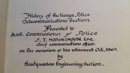 ALBUM OF BLACK & WHITE PHOTOGRAPHS DEALING WITH THE RHODESIAN COMMUNICATIONS SYSTEM