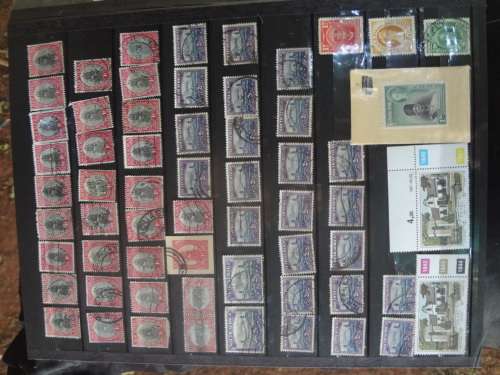 Stamp collection in Albums 1600 stamps 17 covers from South Africa and all over the world