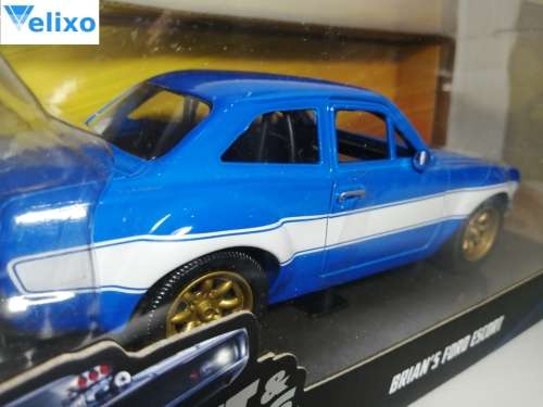 Fast and Furious Diecast Brians 1970 Ford Escort MK1 Scale 1/24 JADA