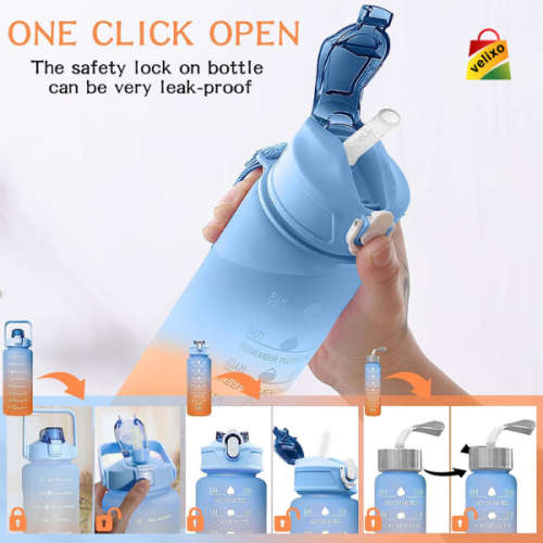 Motivational Water Bottles 3 Piece Set