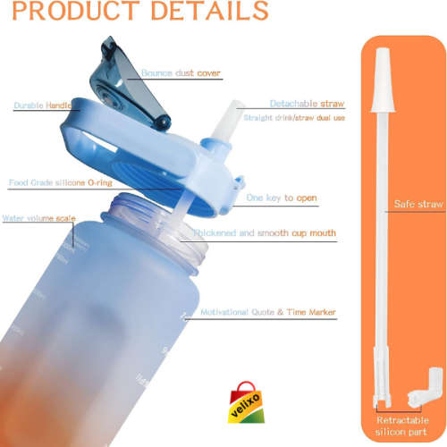 Motivational Water Bottles 3 Piece Set