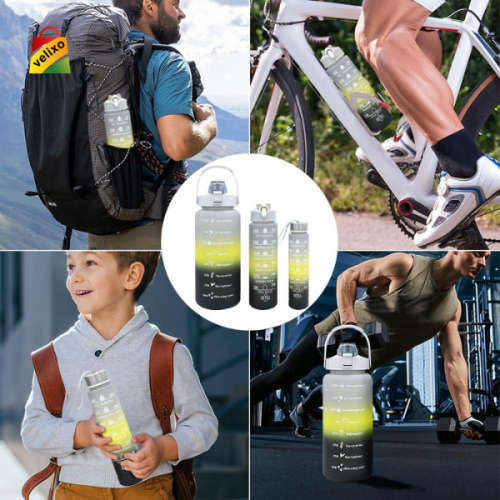 Motivational Water Bottles 3 Piece Set