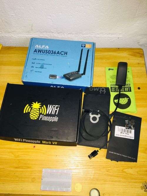 HAK5 WIFI PINEAPPLE , LAN TURTLE SD, OMG CABLE, OMG PROGRAMMER, ALFA NETWORK ADAPTER