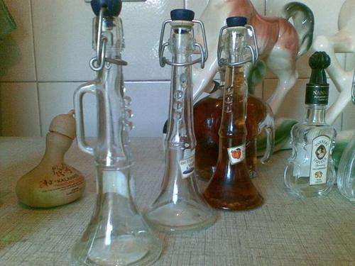 Nannerl Vodka-Waldbeer Forest fruit empty miniature trumpet glass bottle 40ml