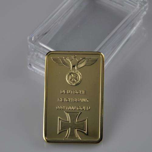 Deutsche Reicshbank 1oz .999 24k Gold Clad bar.