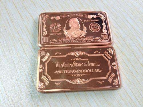 America 1000 Dollar 1oz Pure Copper