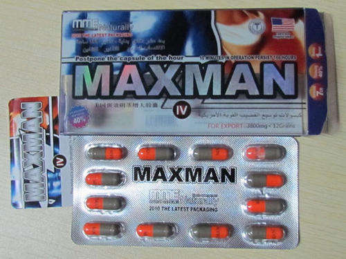 MAXMAN PENIS ELARGEMENT PILLS - 3800MG PACK OF 12 PILLS