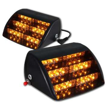 EMERGENCY STROBE WARNING LIGHT - 18 LED - AMBER / YELLOW